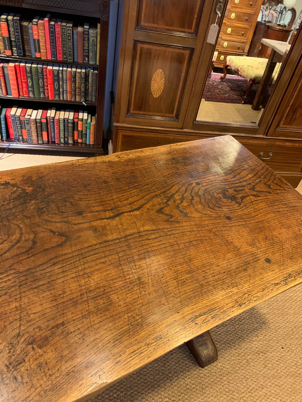 Oak refectory table  View V