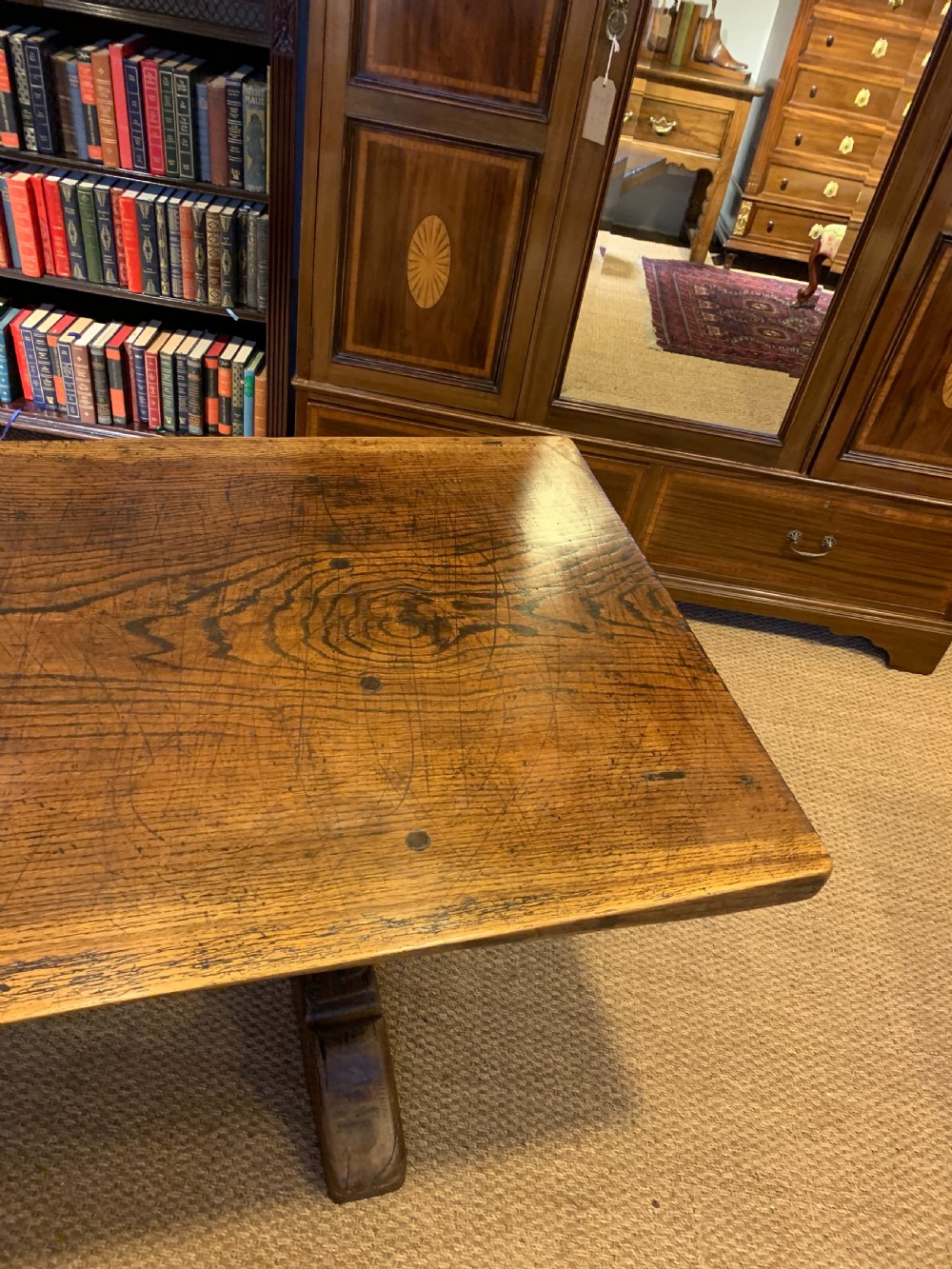 Oak refectory table  View VI