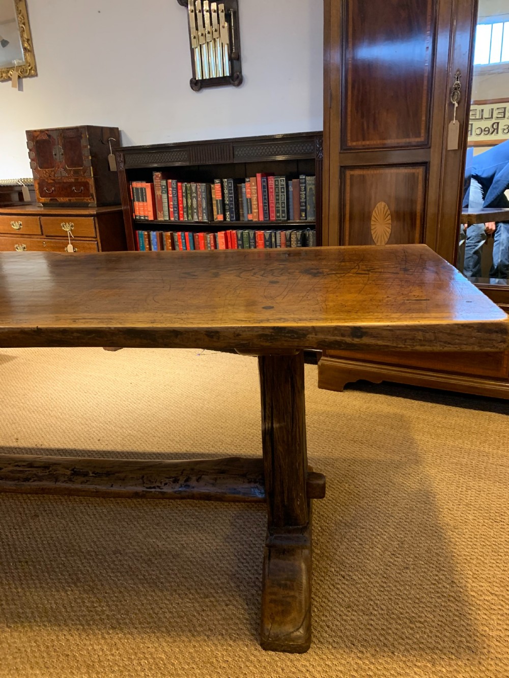 Oak refectory table  View VII