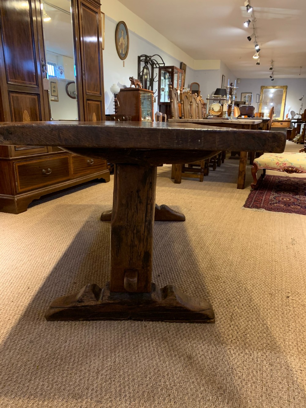 Oak refectory table  View IX