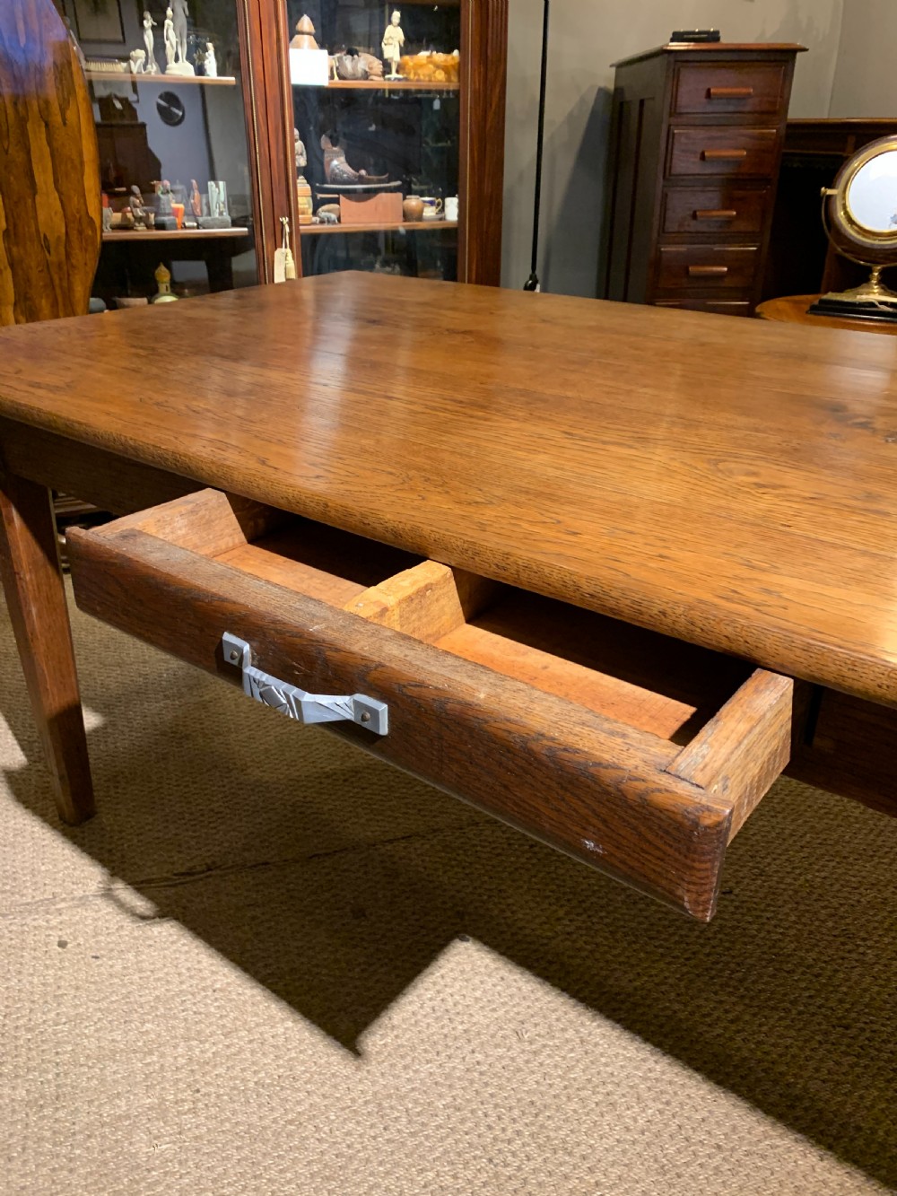 Farmhouse table oak   View V