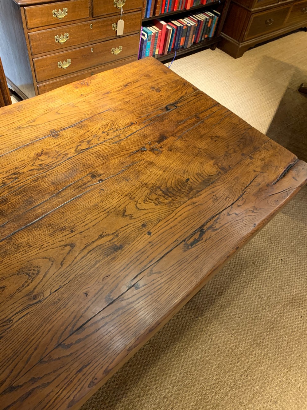 Large oak refectory table   View VII