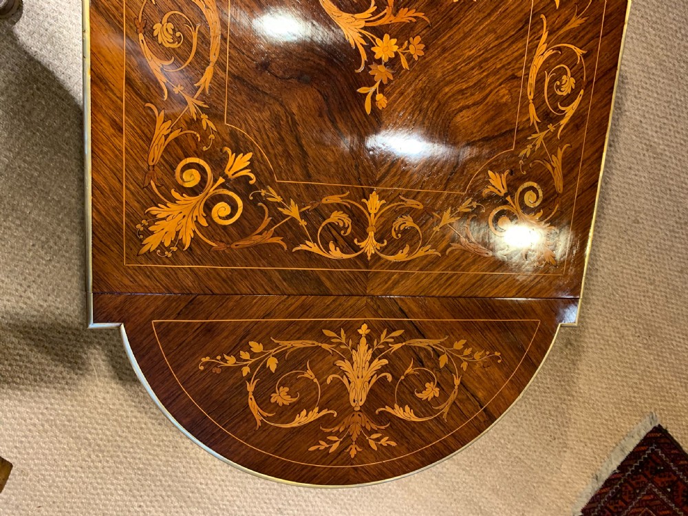 Napoleon III inlaid sofa table   View VIII