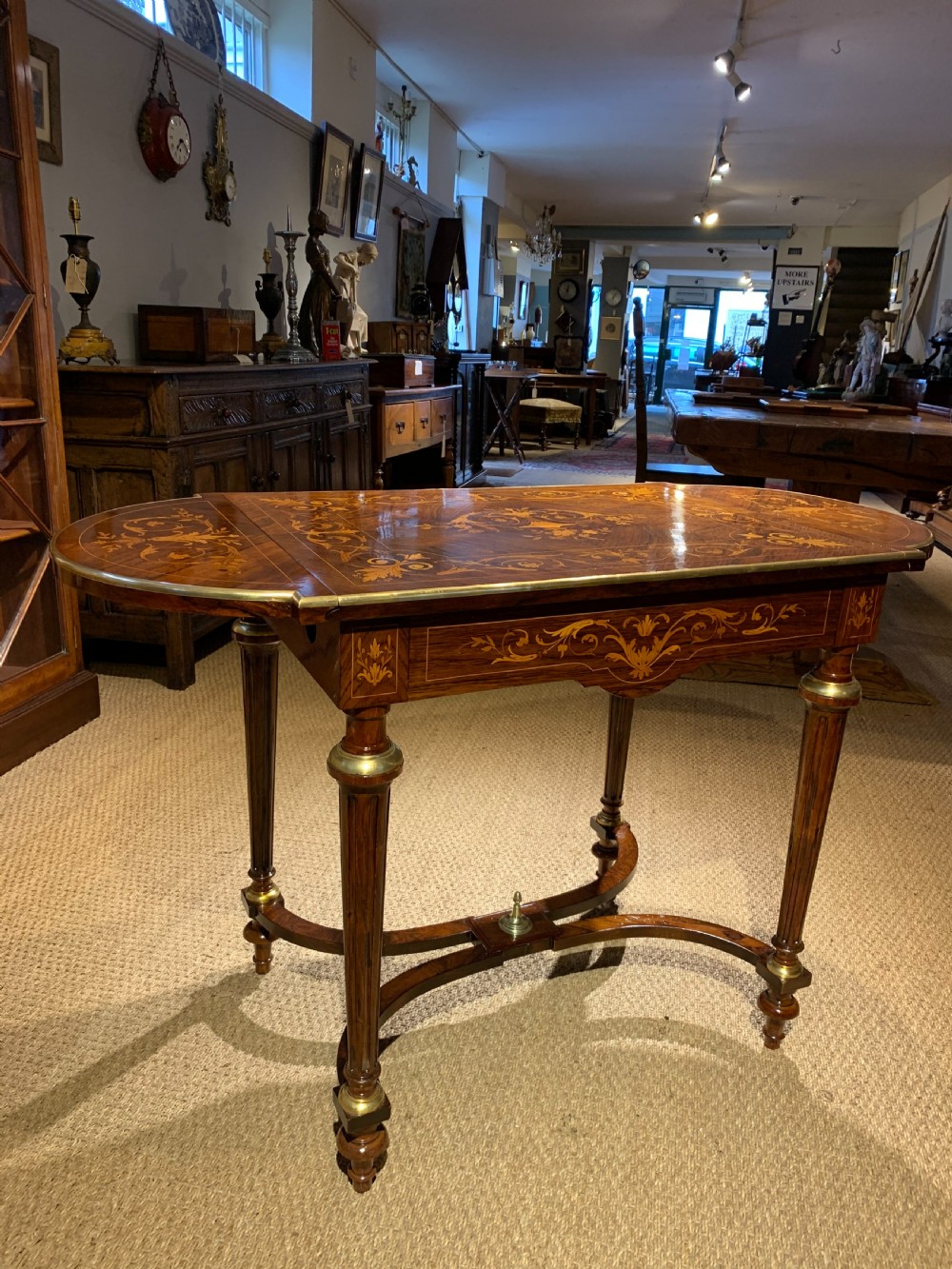Napoleon III inlaid sofa table   View XI