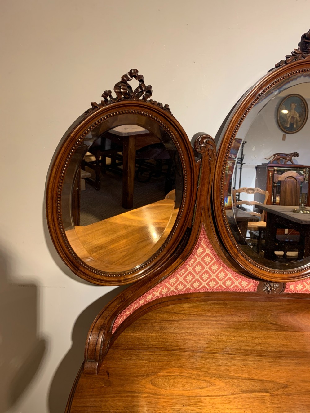 Walnut dressing table  View V