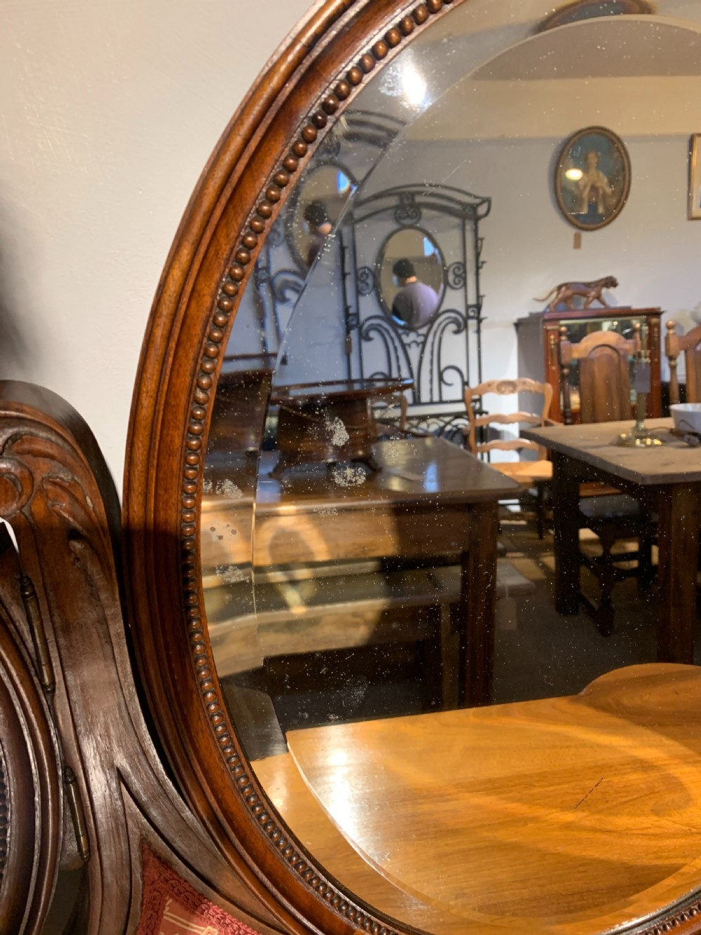 Walnut dressing table  View XV