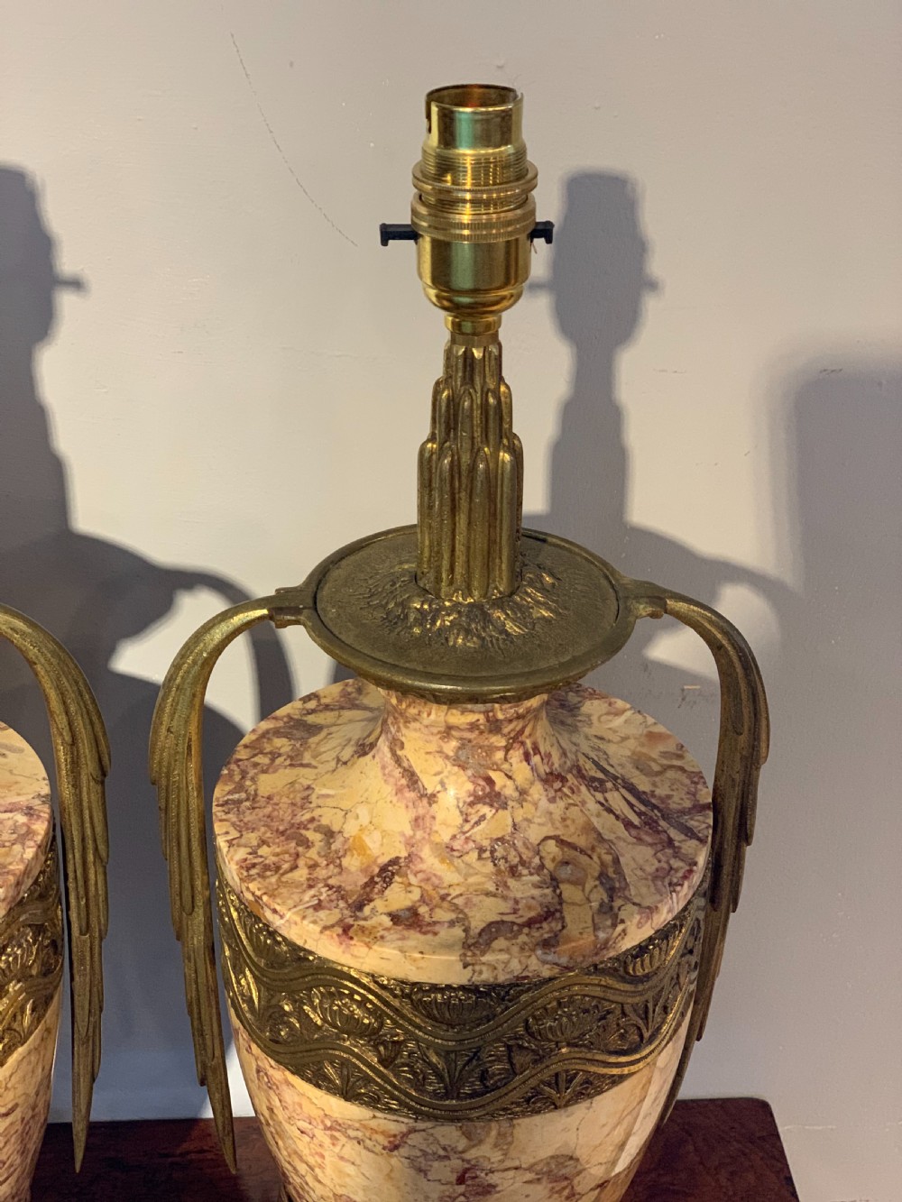 Pair of Art Deco table lamps  View V