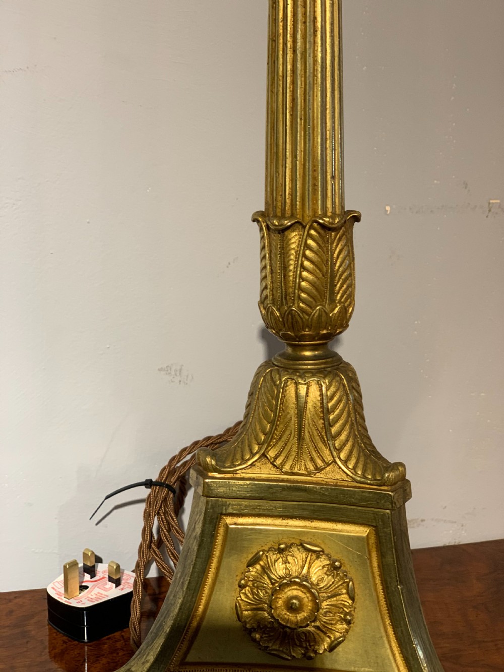 19th century table lamp   View III