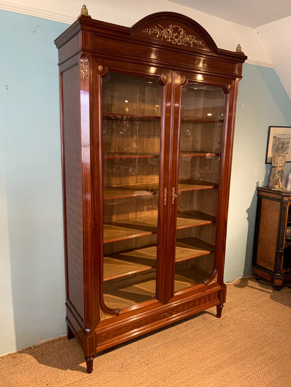 2 door bookcase  View II