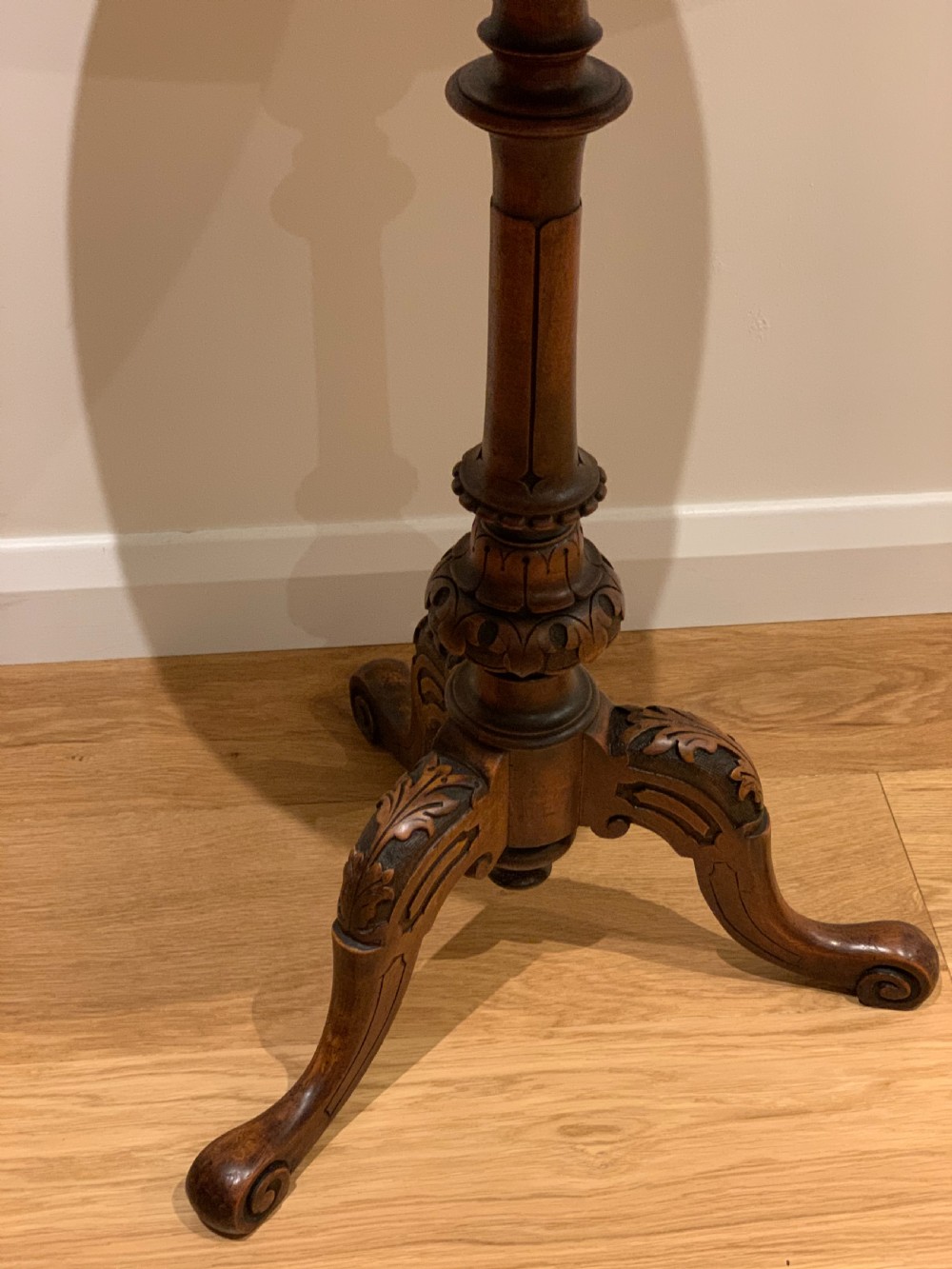 Victorian Walnut tripod table   View V