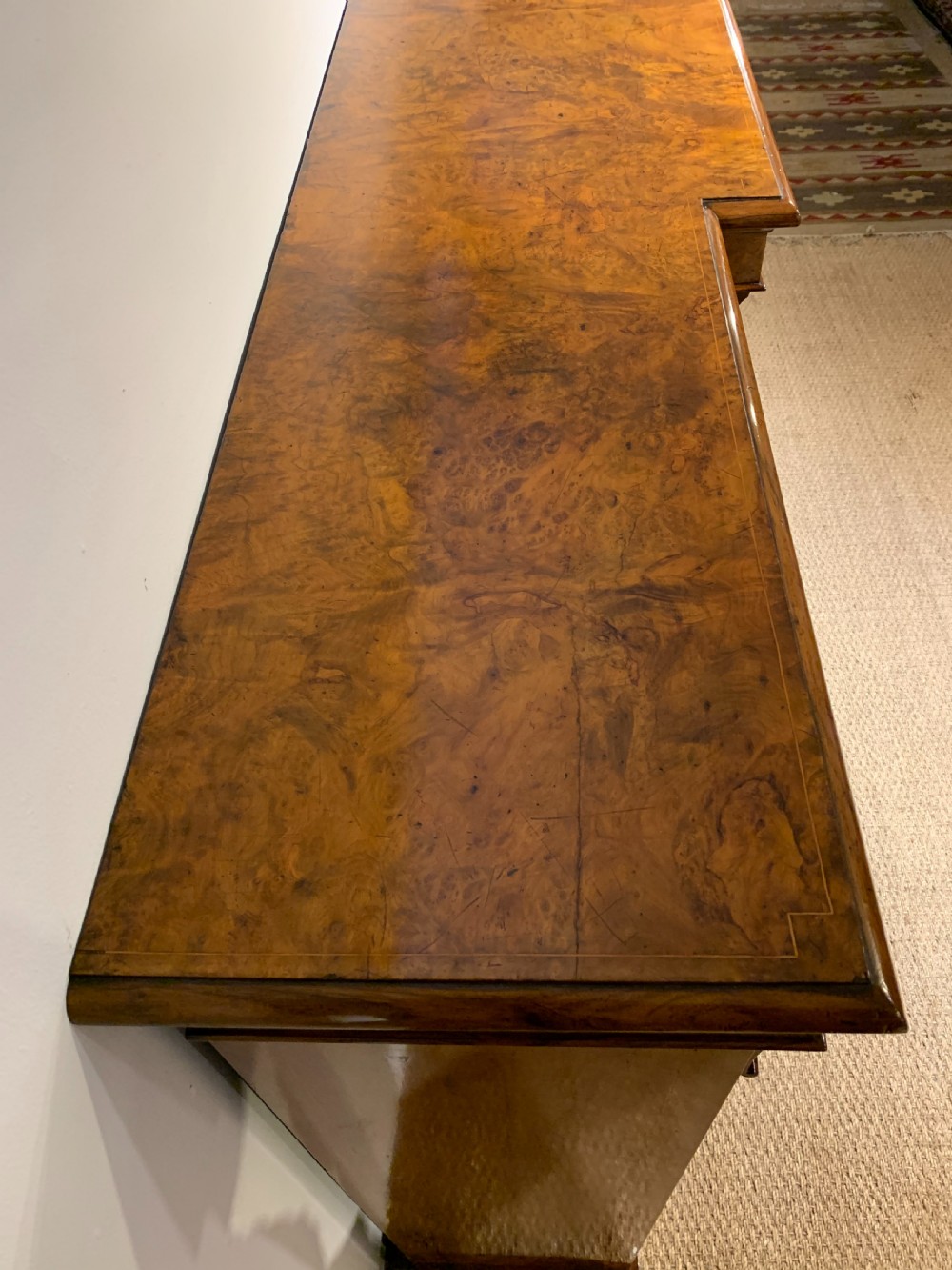 Large Victorian walnut bookcase  View VII