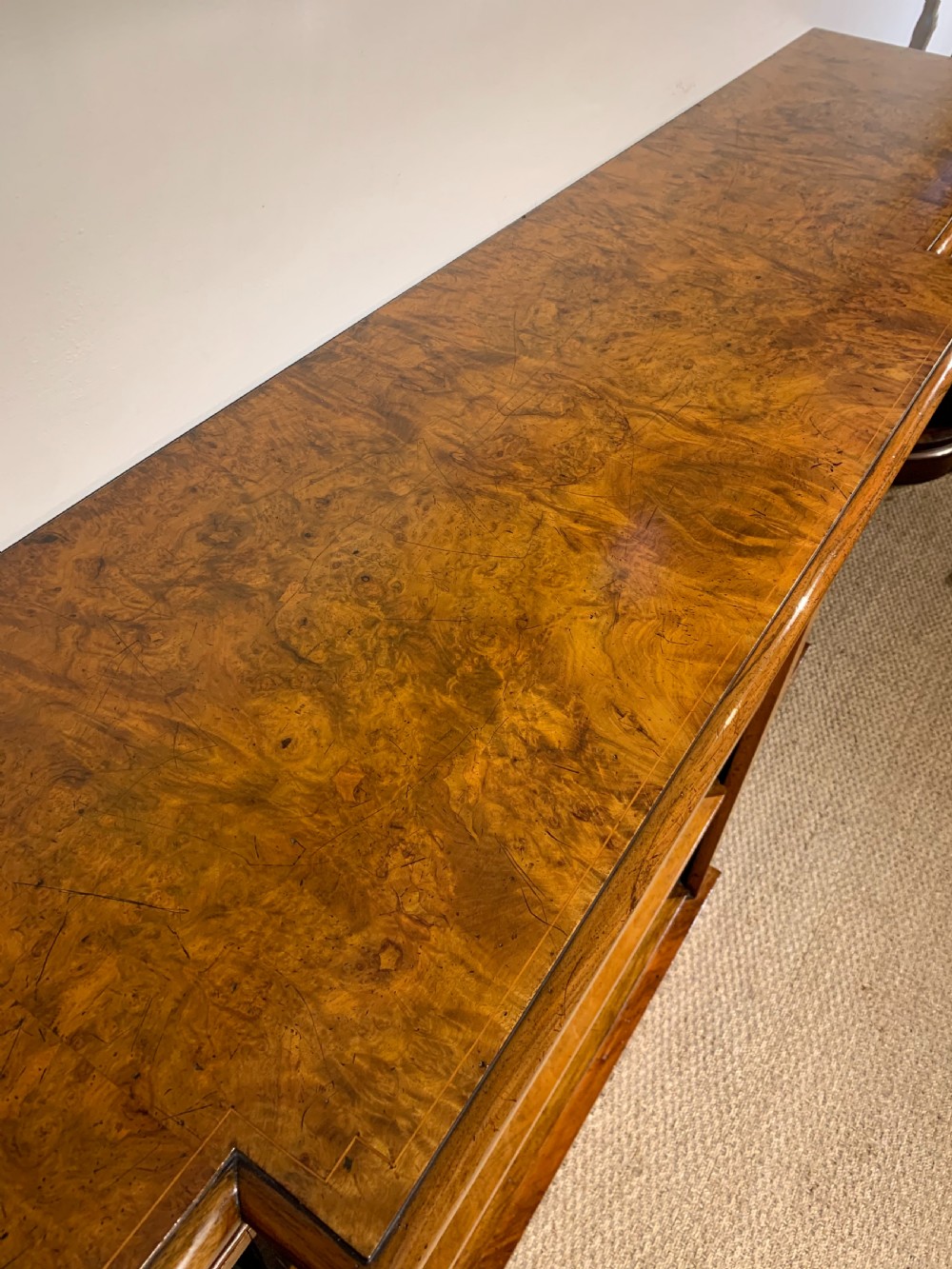 Large Victorian walnut bookcase  View VIII