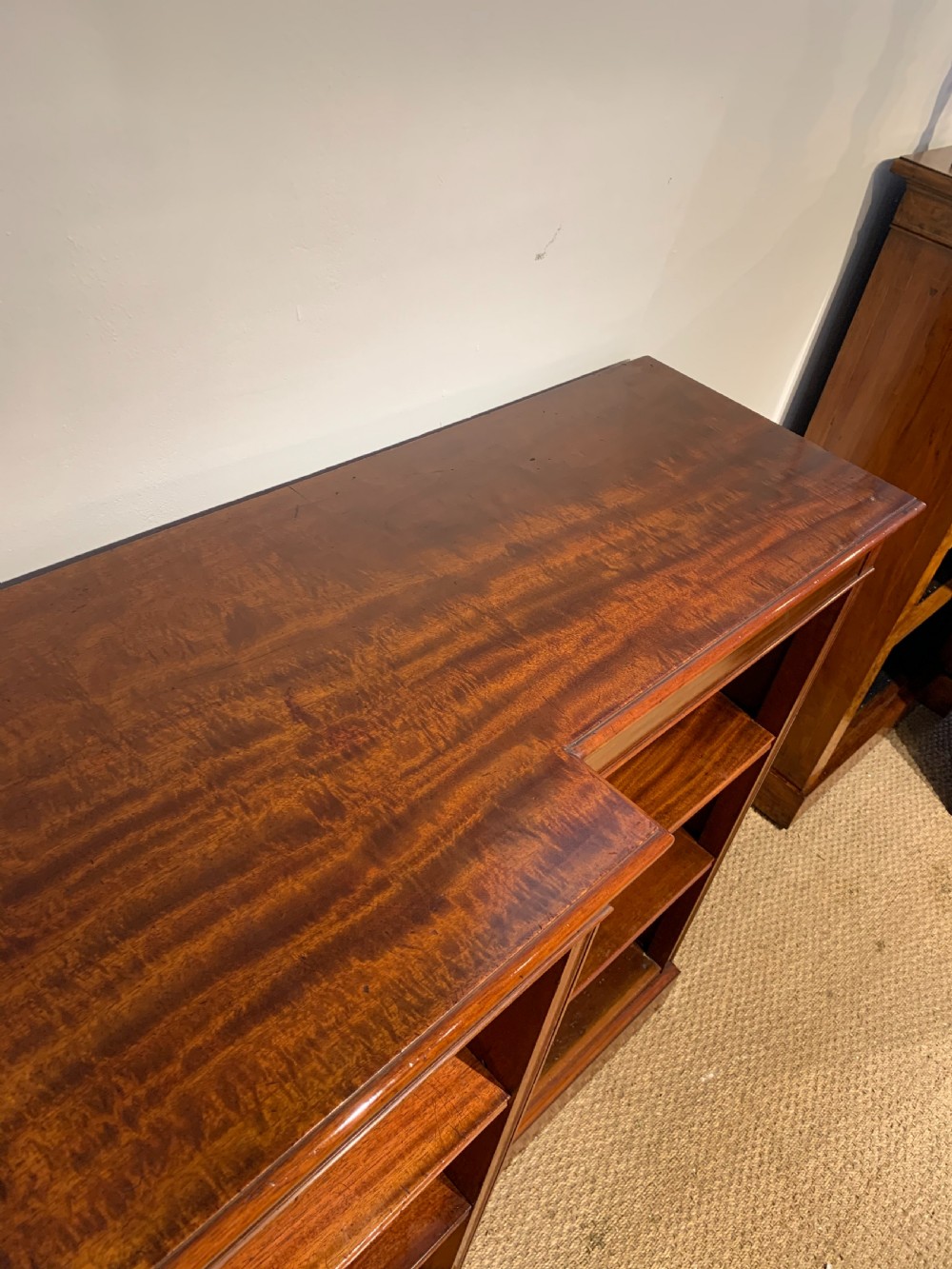 Large Victorian mahogany breakfront bookcase  View VI