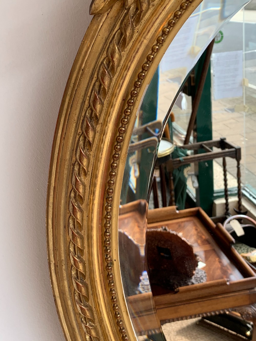 Napoleon III small oval gilt mirror   View IV