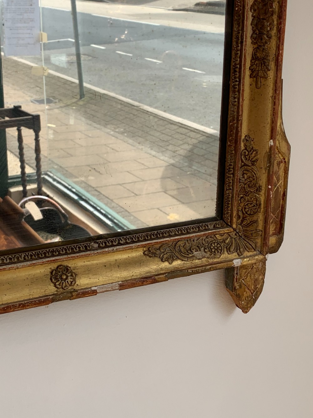 Small 19th century gilt mirror  View IV