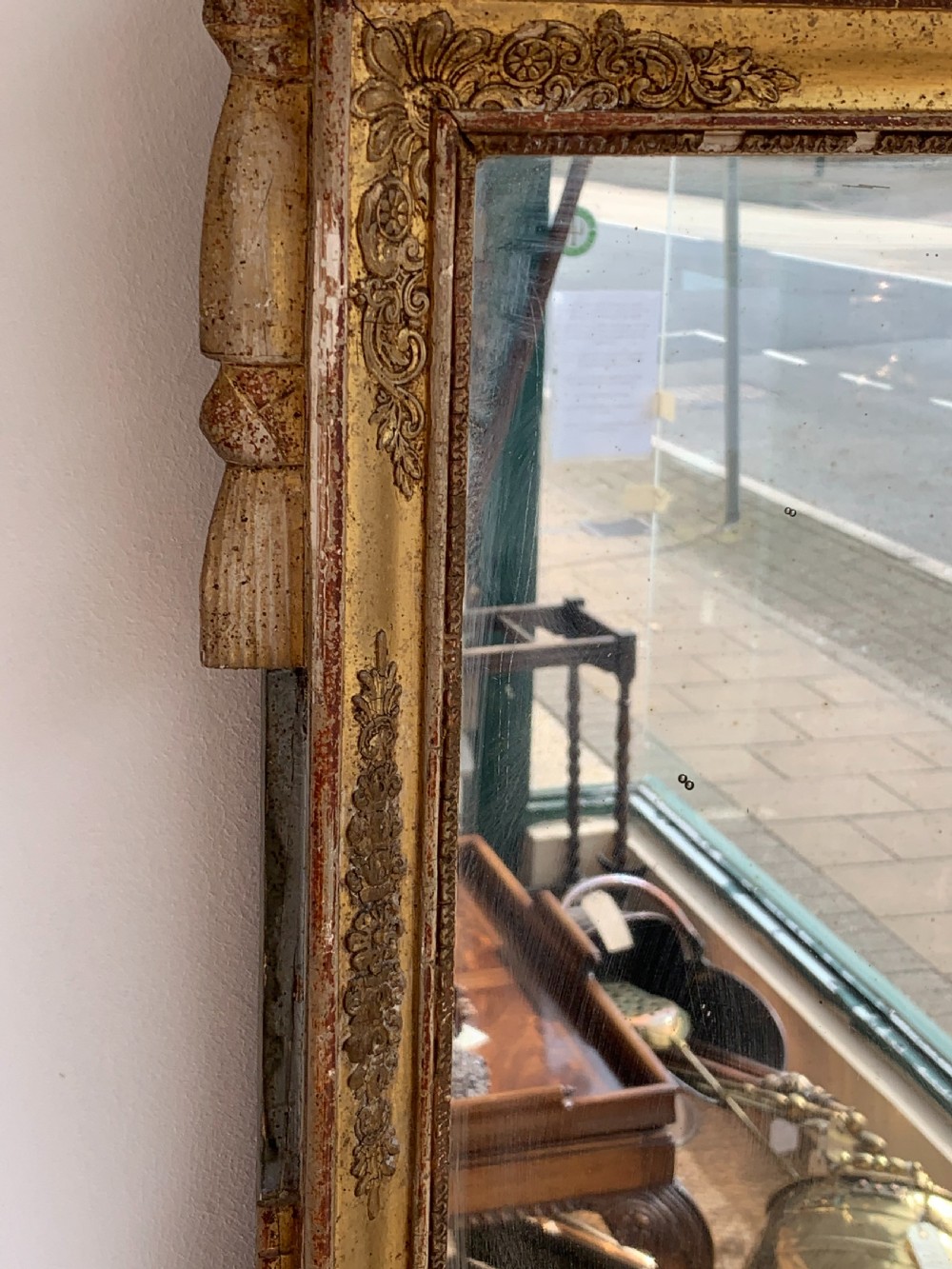 Small 19th century gilt mirror  View VI