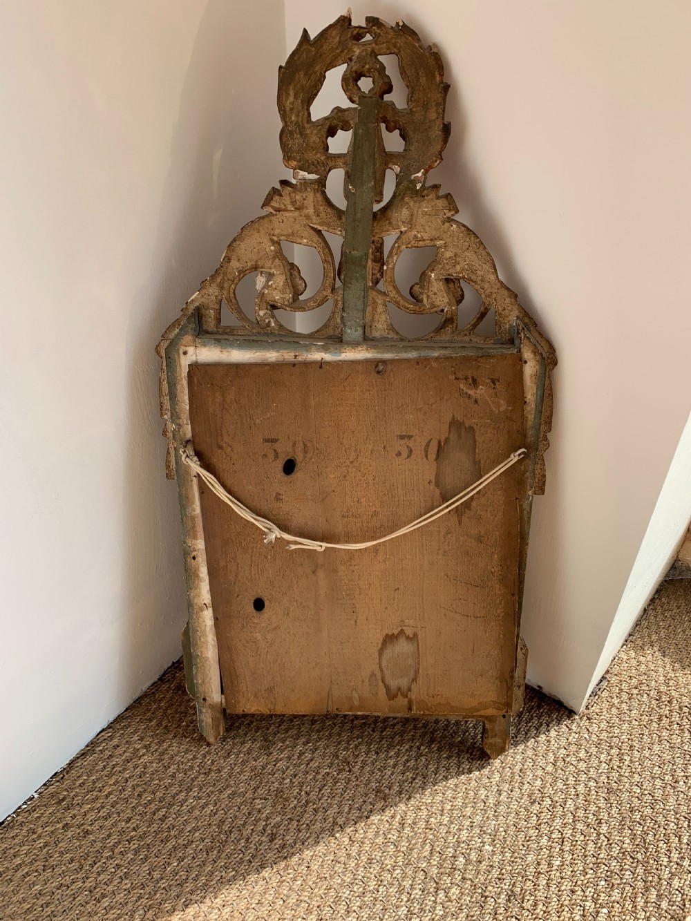 Small 19th century gilt mirror  View VII