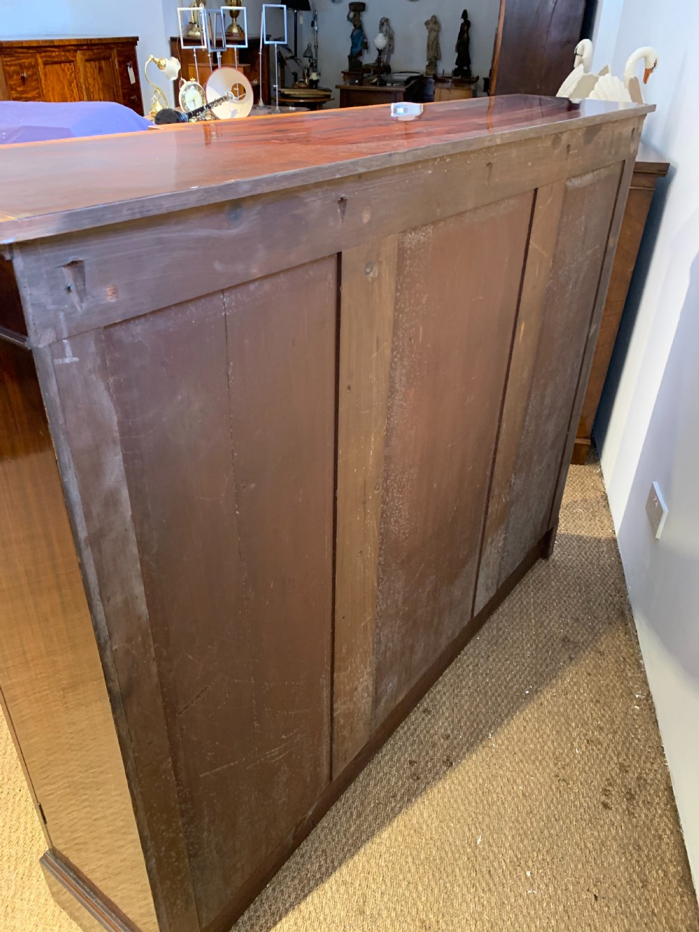 Edwardian breakfront bookcase  View VIII