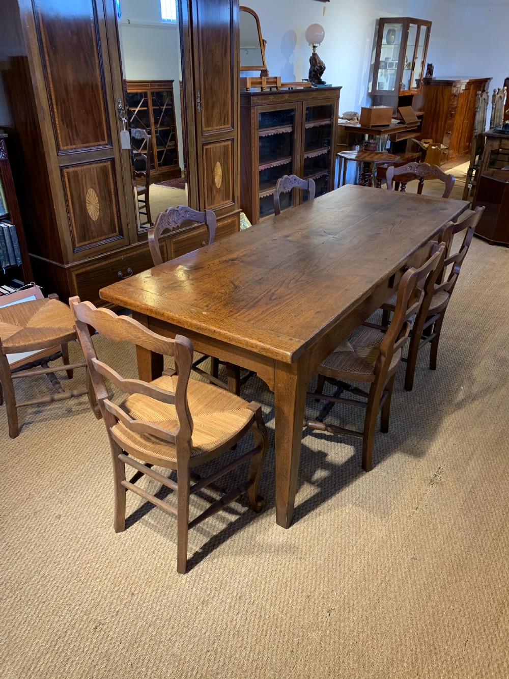 Chestnut Farmhouse table   View X