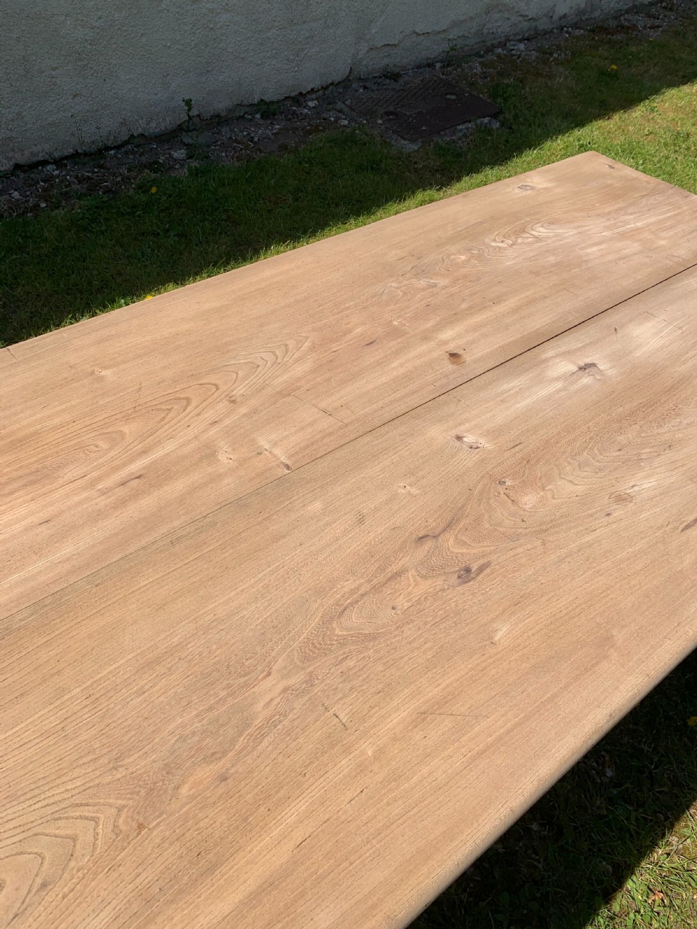 Elm farmhouse table 2m  View V