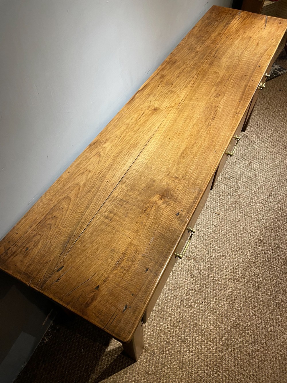 Cherry wood dresser base / server  View V
