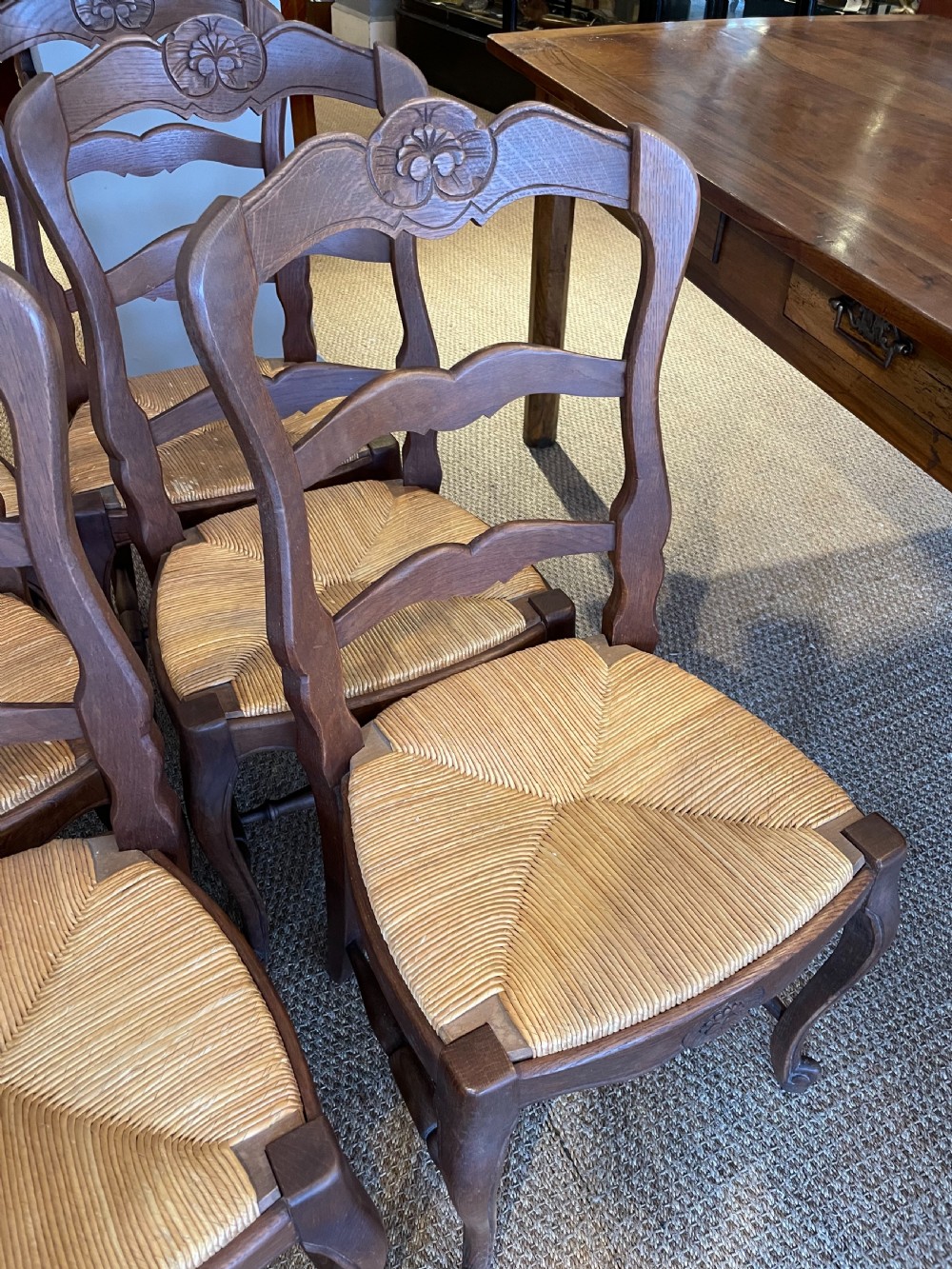 Set of six oak chairs  View III