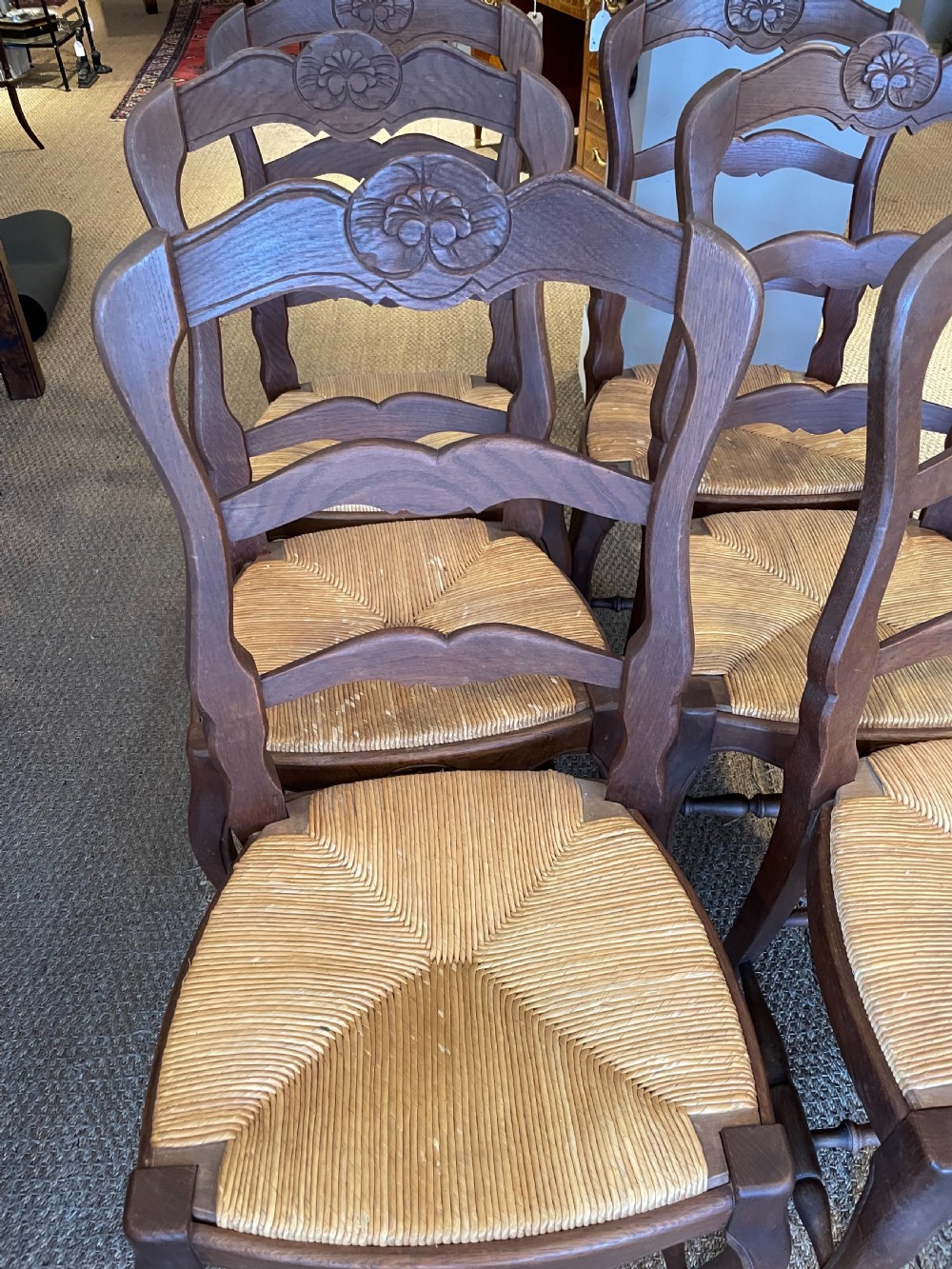 Set of six oak chairs  View IV