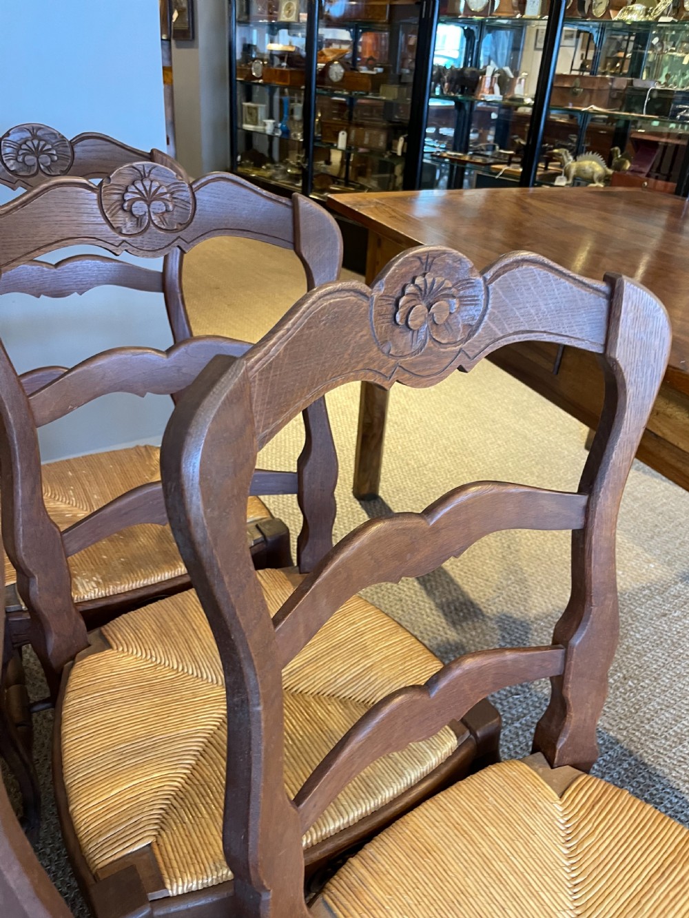 Set of six oak chairs  View V