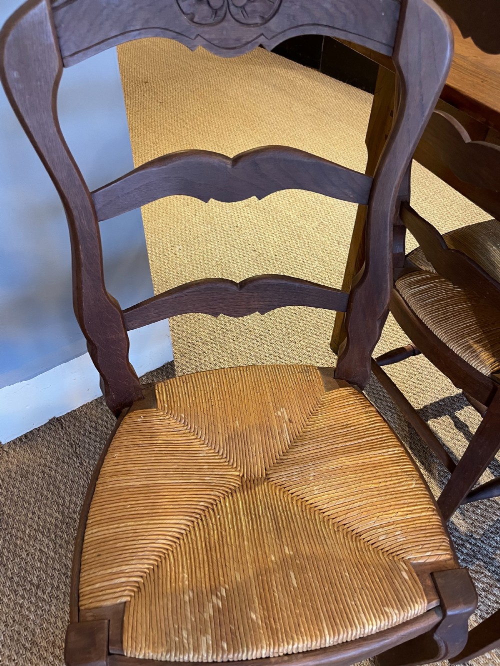Set of six oak chairs  View VI