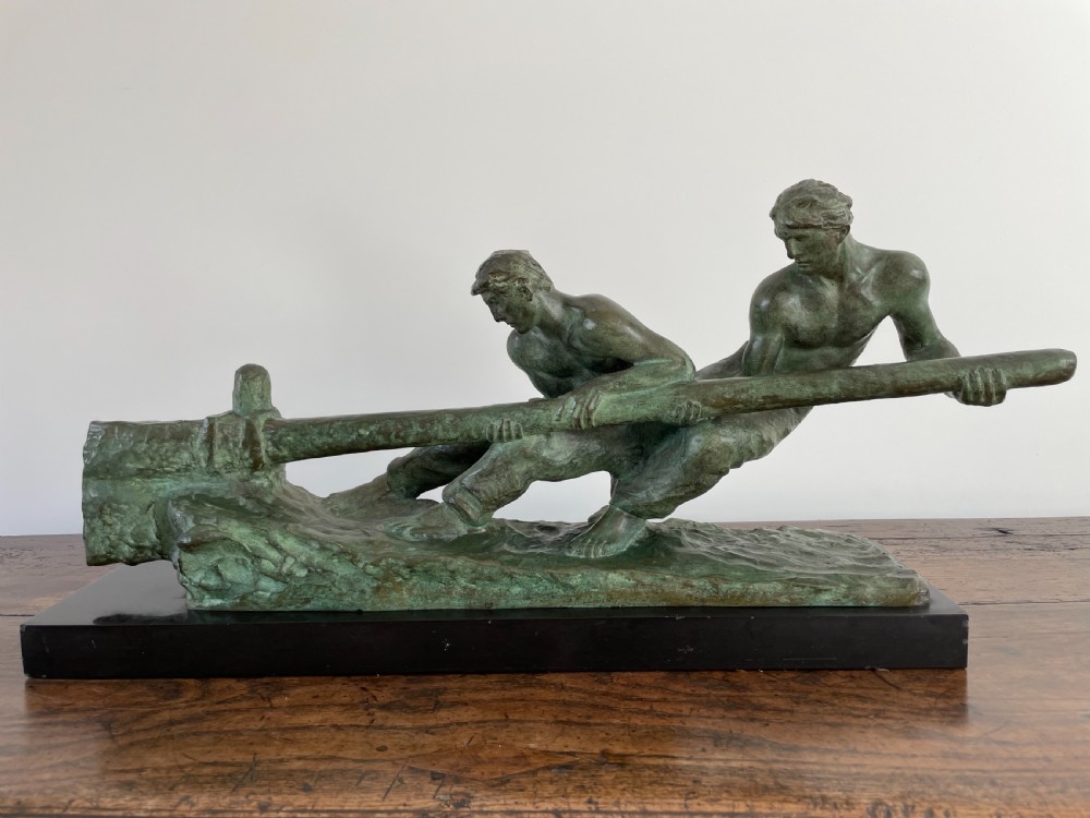 Large Art Deco bronze by Alexander Kelety 