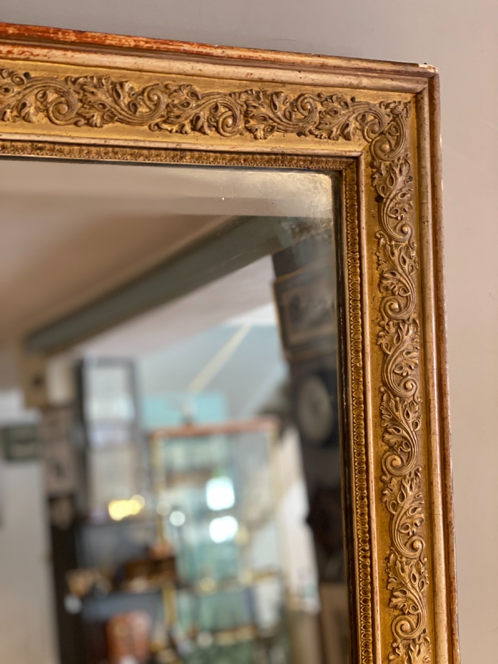 Antique gilt mirror 32.5 x 41  View III