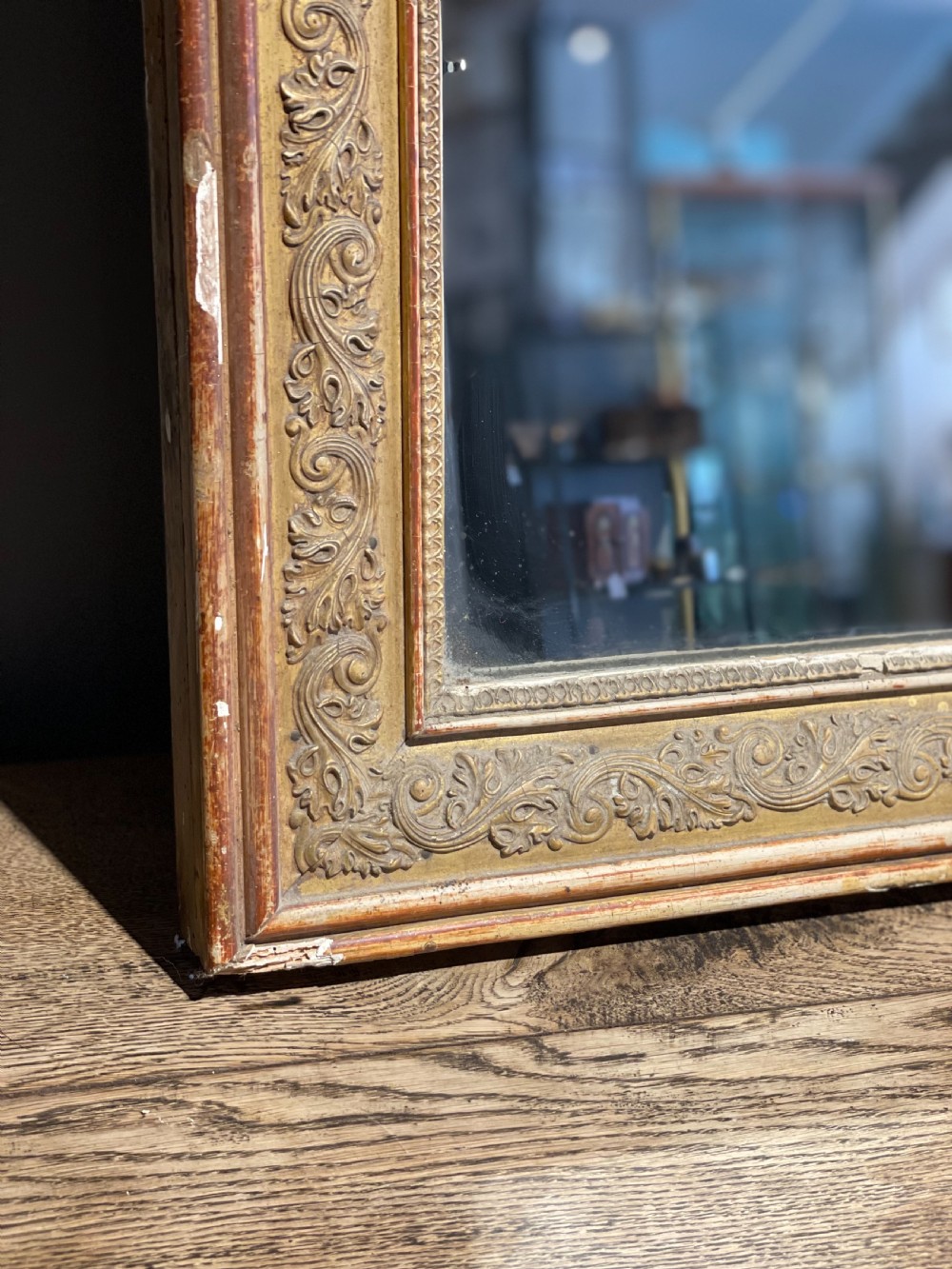 Antique gilt mirror 32.5 x 41  View V