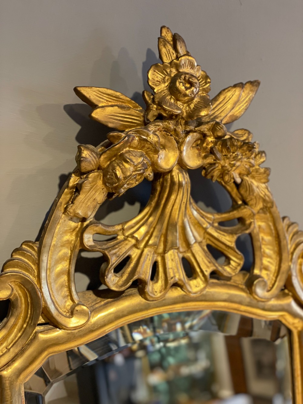Antique gilt mirror 24x37 View II
