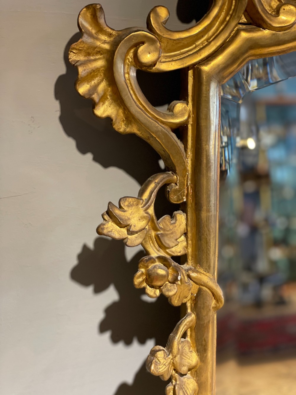 Antique gilt mirror 24x37 View III