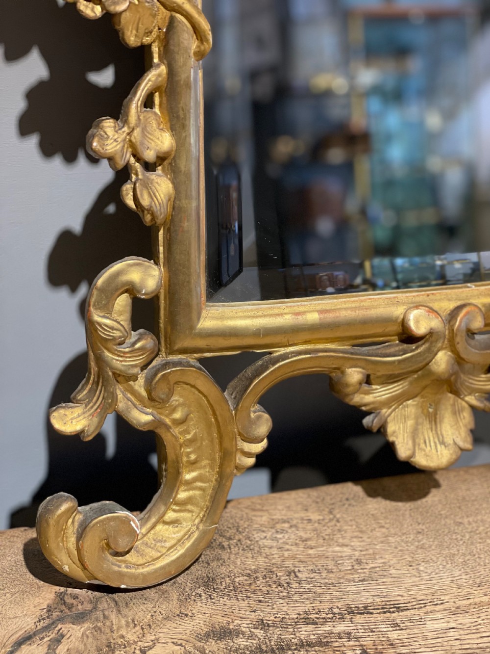 Antique gilt mirror 24x37 View IV