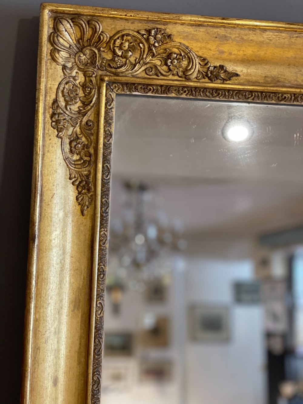Antique gilt over mantle 42.5 x 51.5  View II