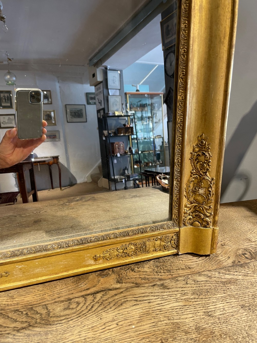 Antique gilt over mantle 42.5 x 51.5  View V