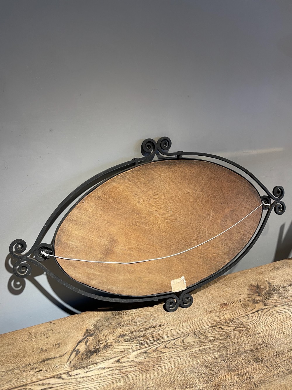 Art Deco wrought iron mirror  View IX