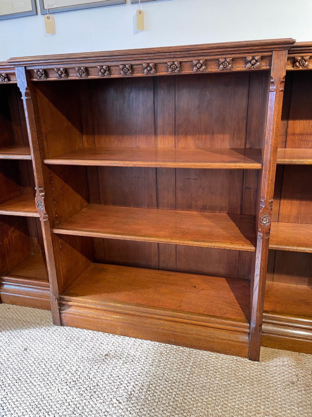 Victorian gothic style open bookcase  View VII