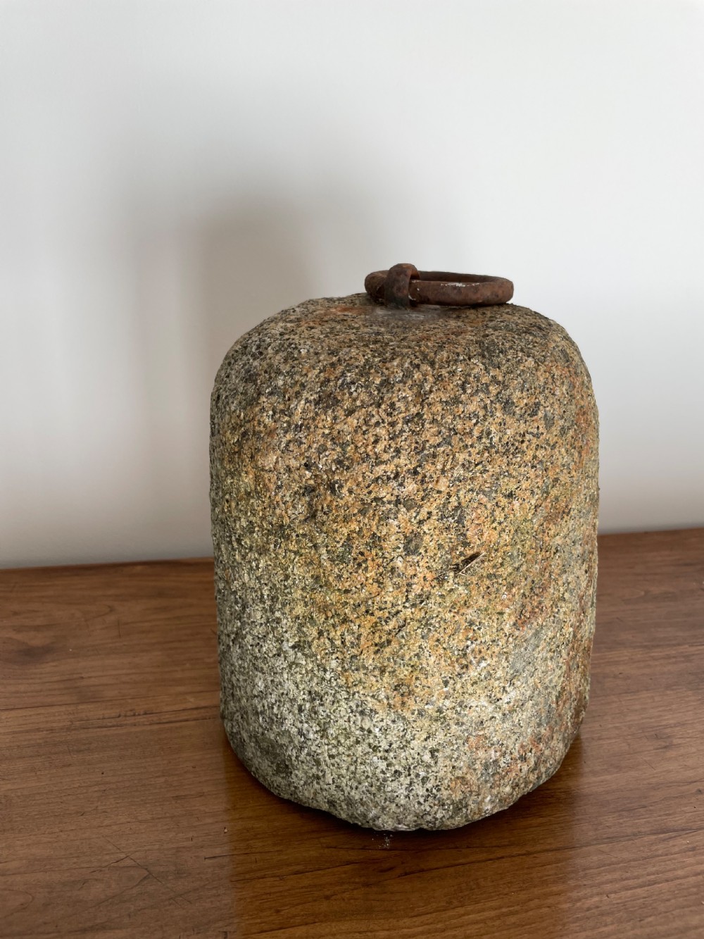 Antique granite tethering block 