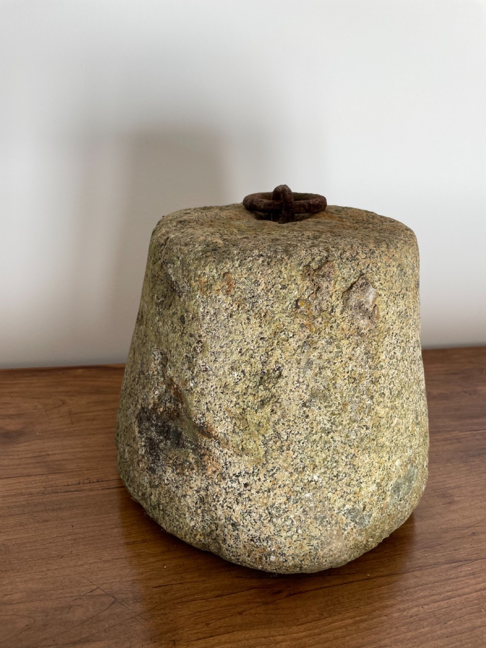 Antique granite tethering block 
