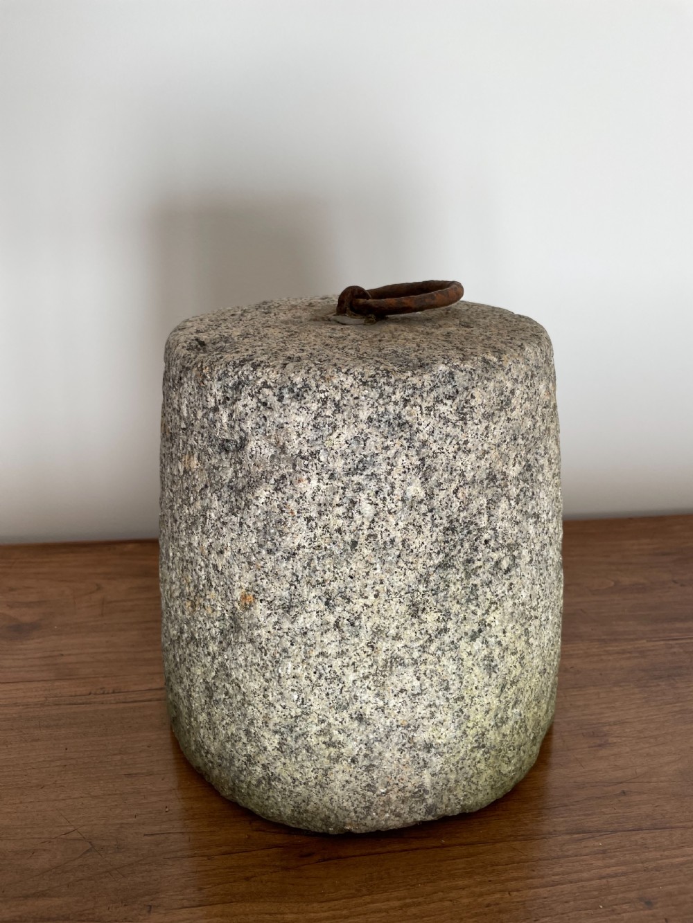 Antique granite tethering block 