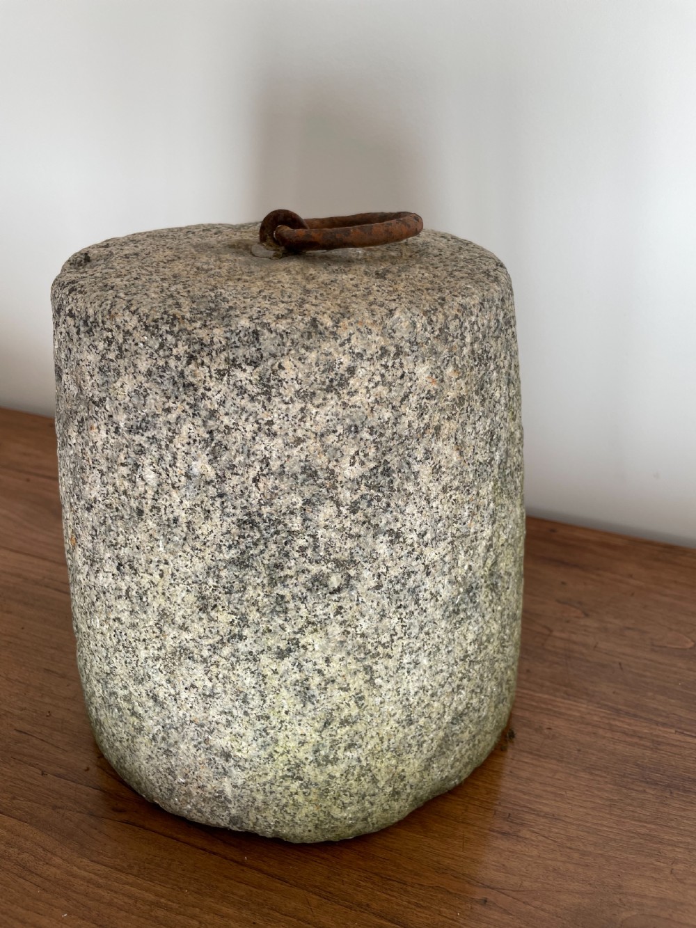Antique granite tethering block  View III