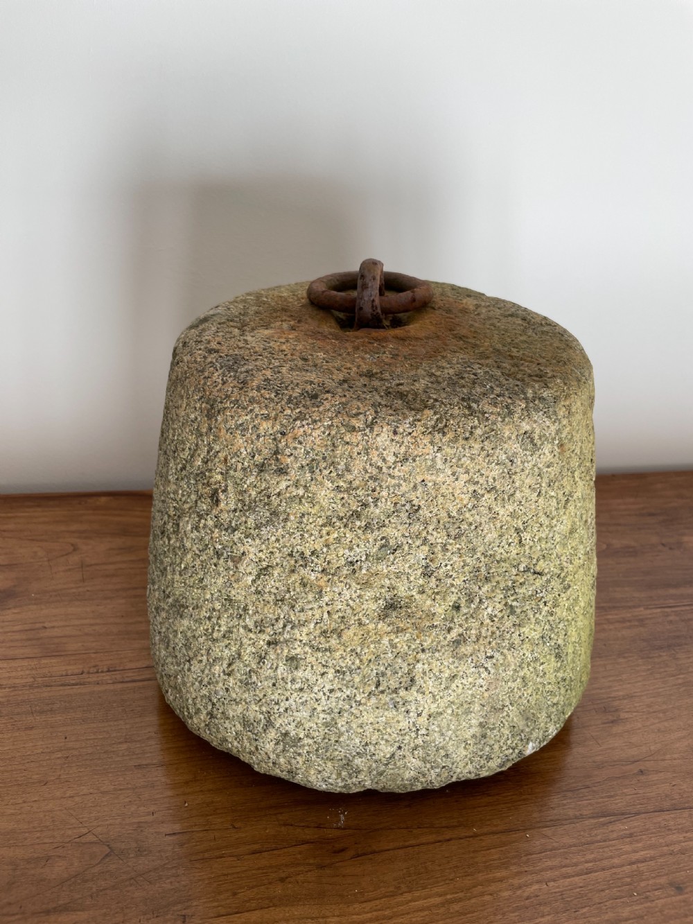 Antique granite tethering block 