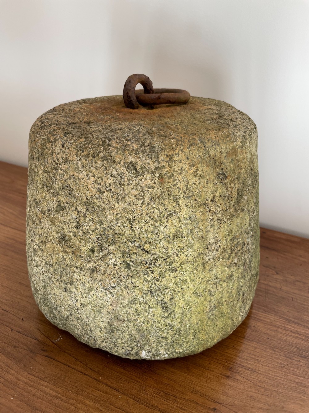 Antique granite tethering block  View III
