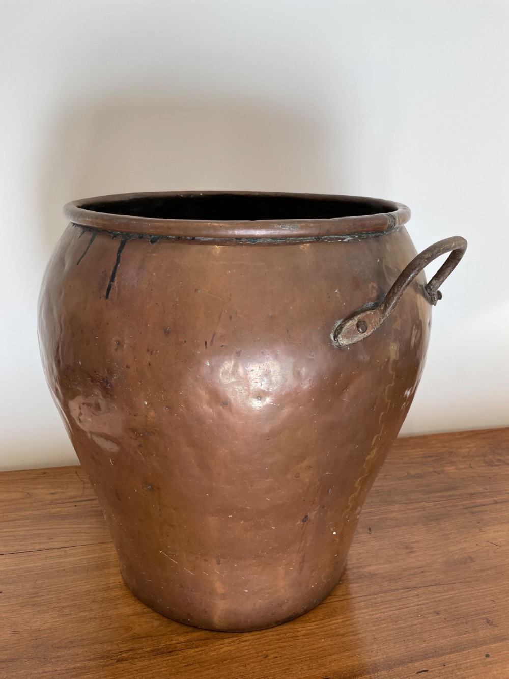 Large copper umbrella/ walking stick stand  View IV