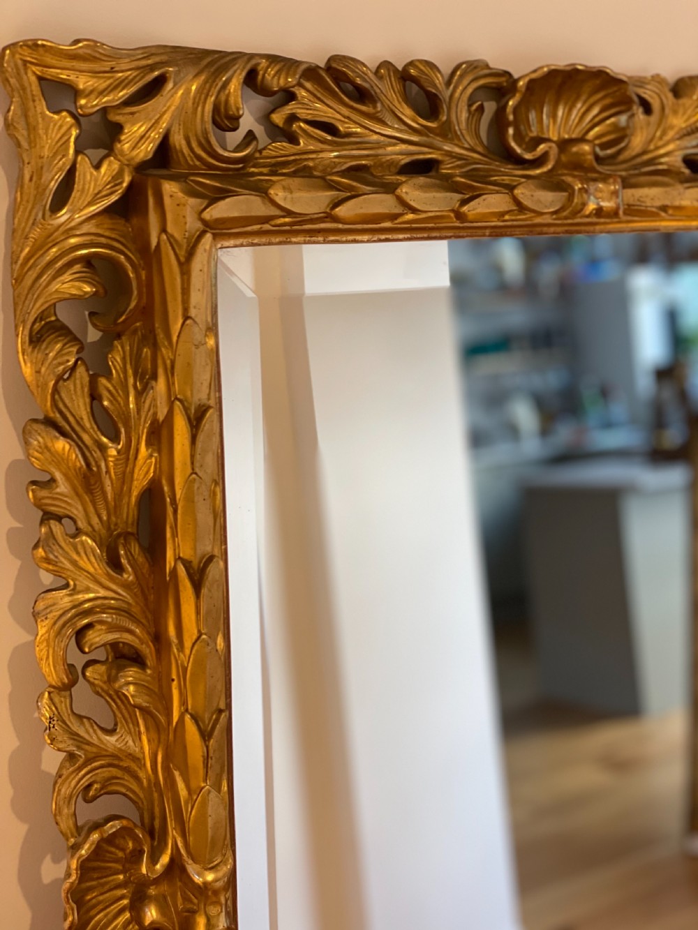 Antique gilt mirror View II