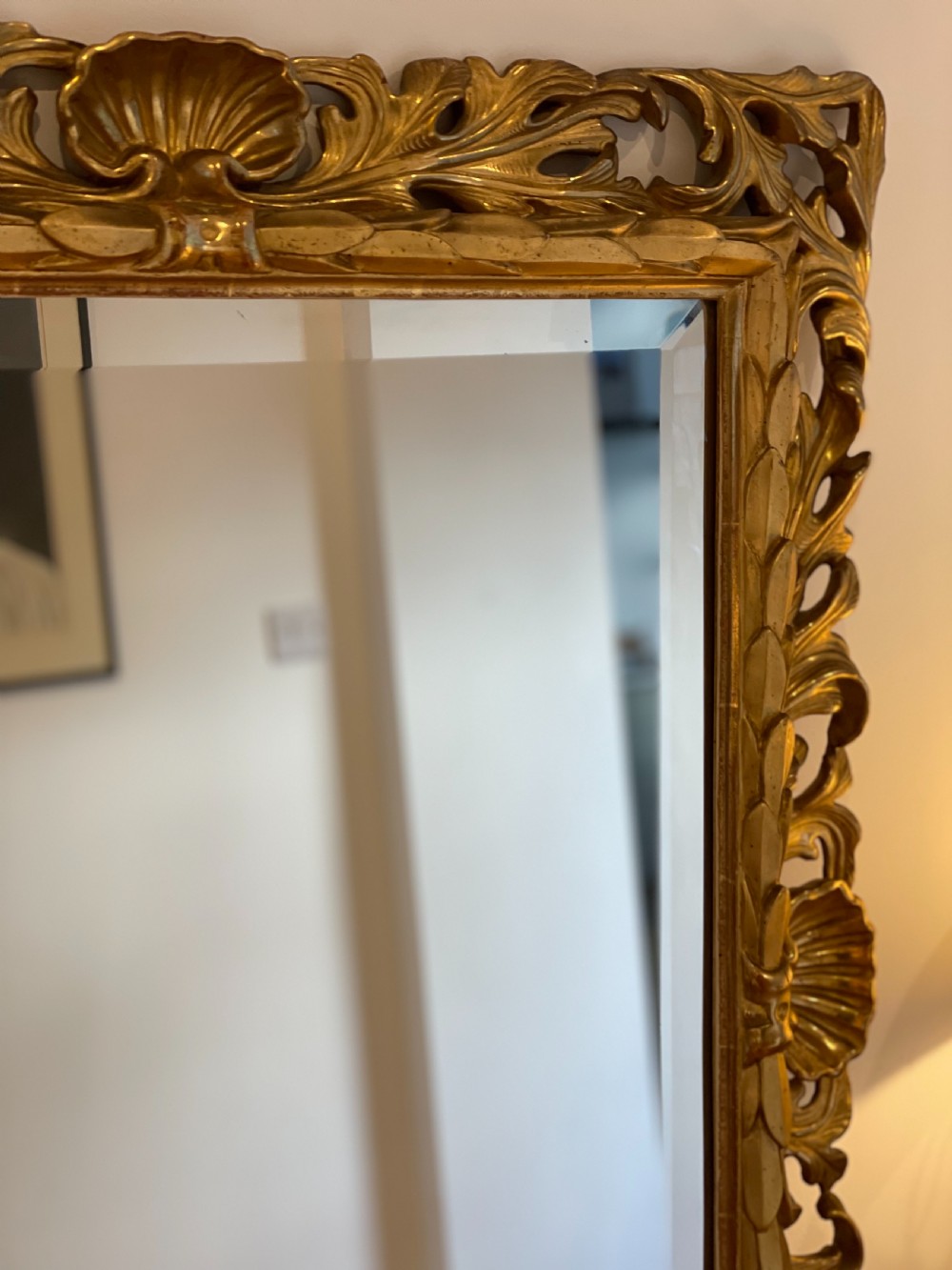 Antique gilt mirror View III