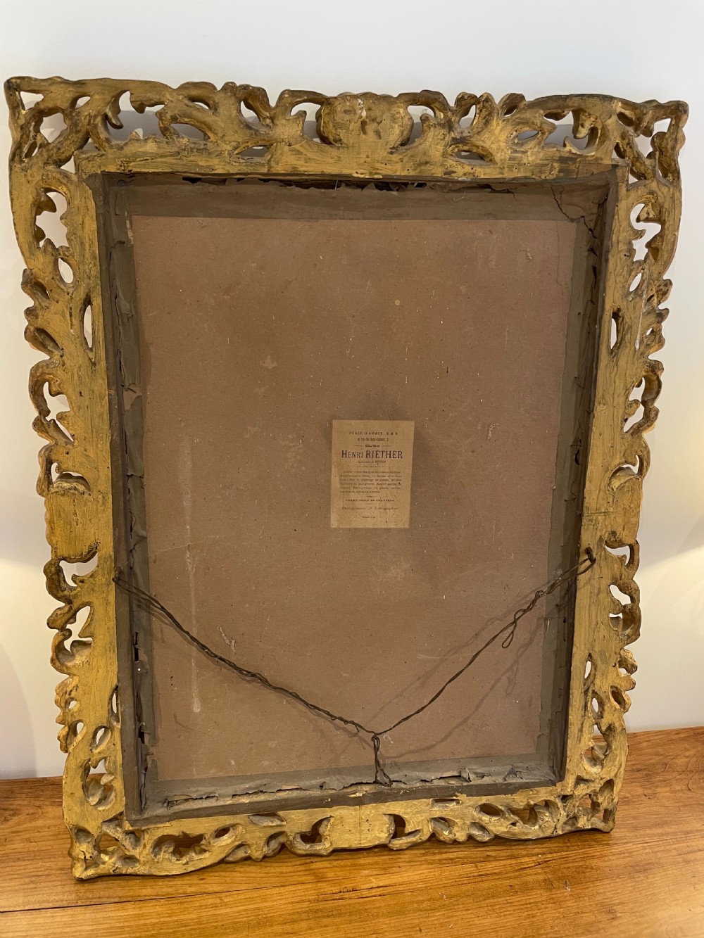 Antique gilt mirror View V