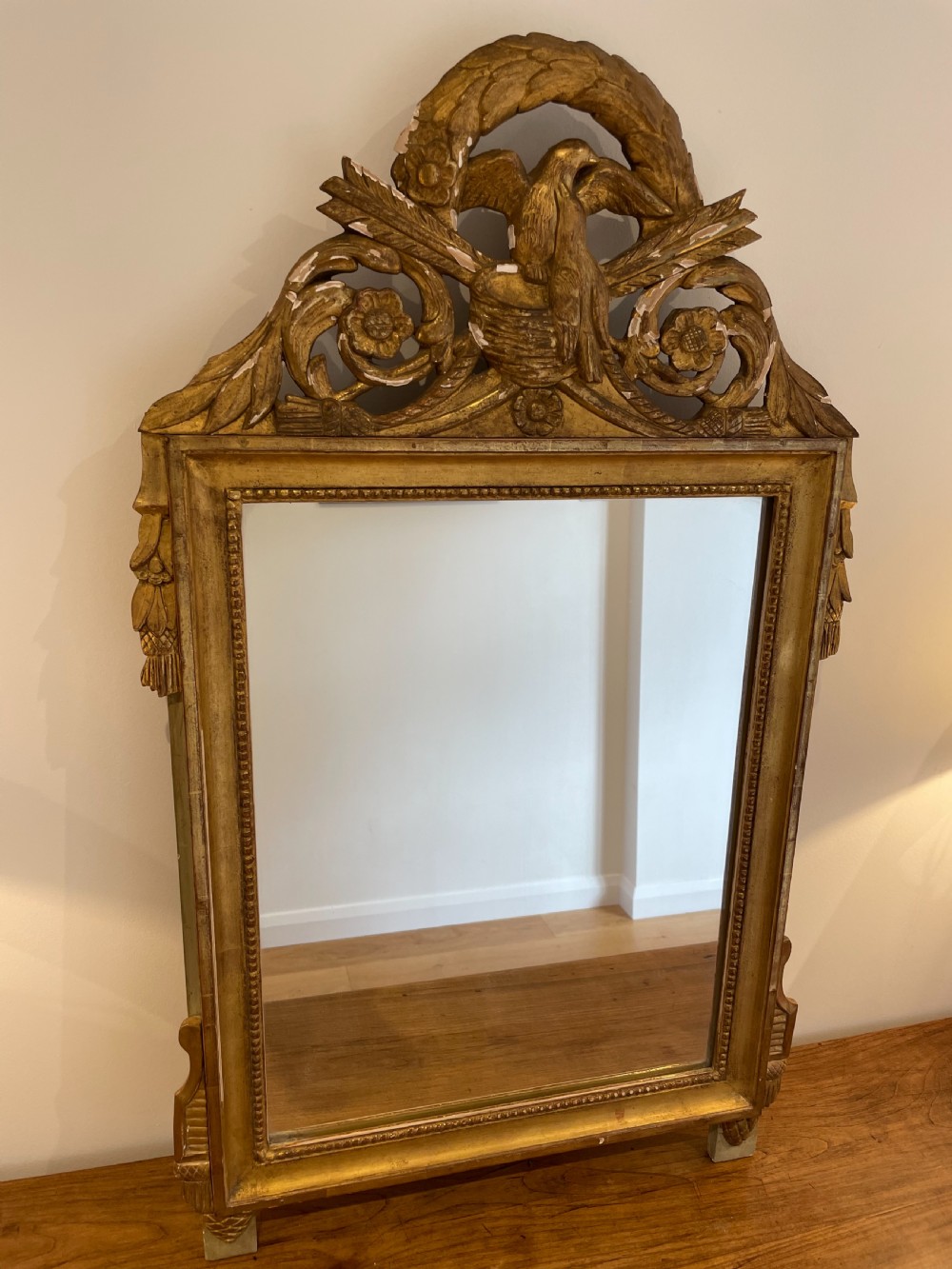 French gilded mirror